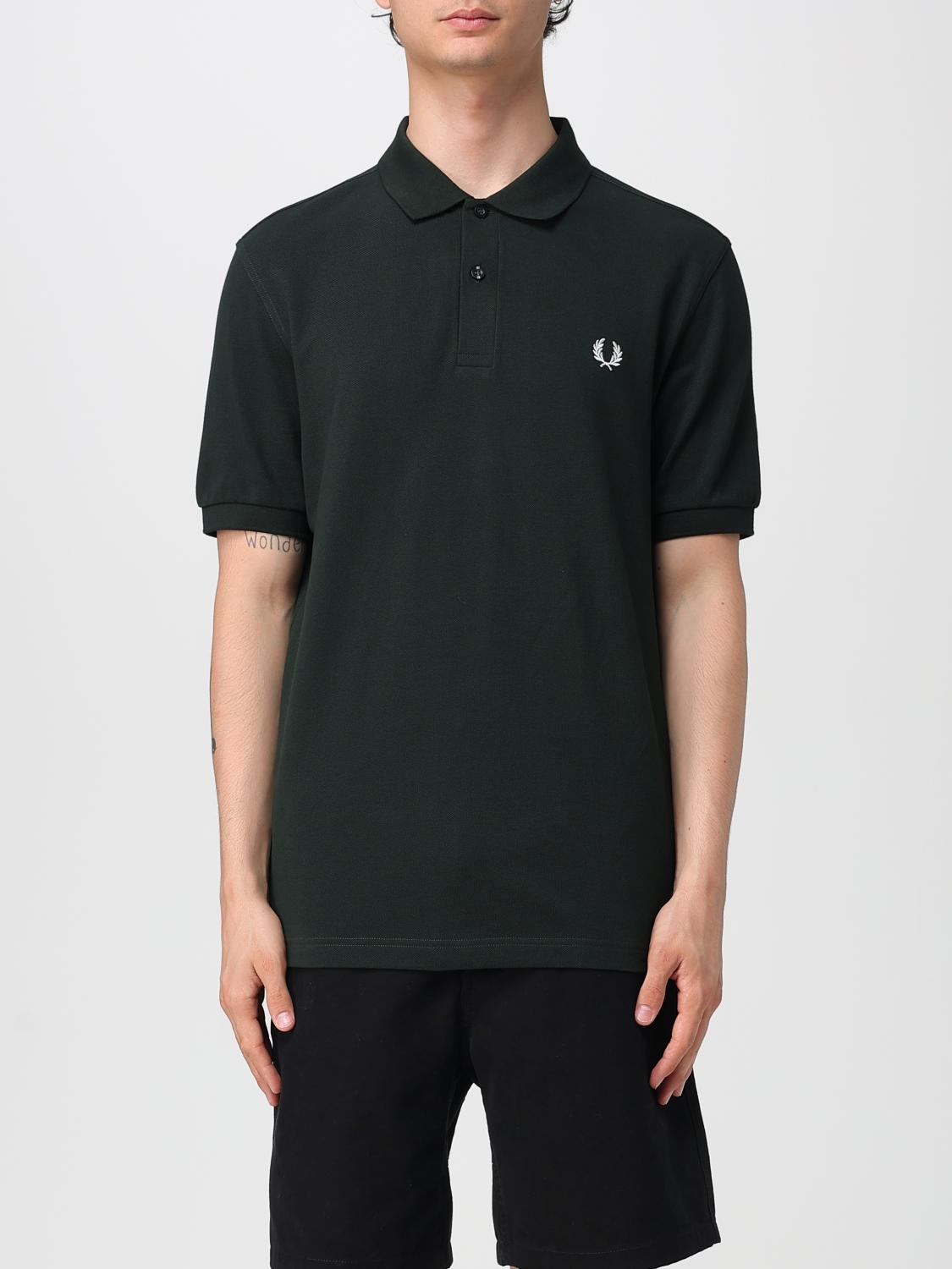 FRED PERRY POLO: Polo de algodón con logo Fred Perry, Verde - Img 1