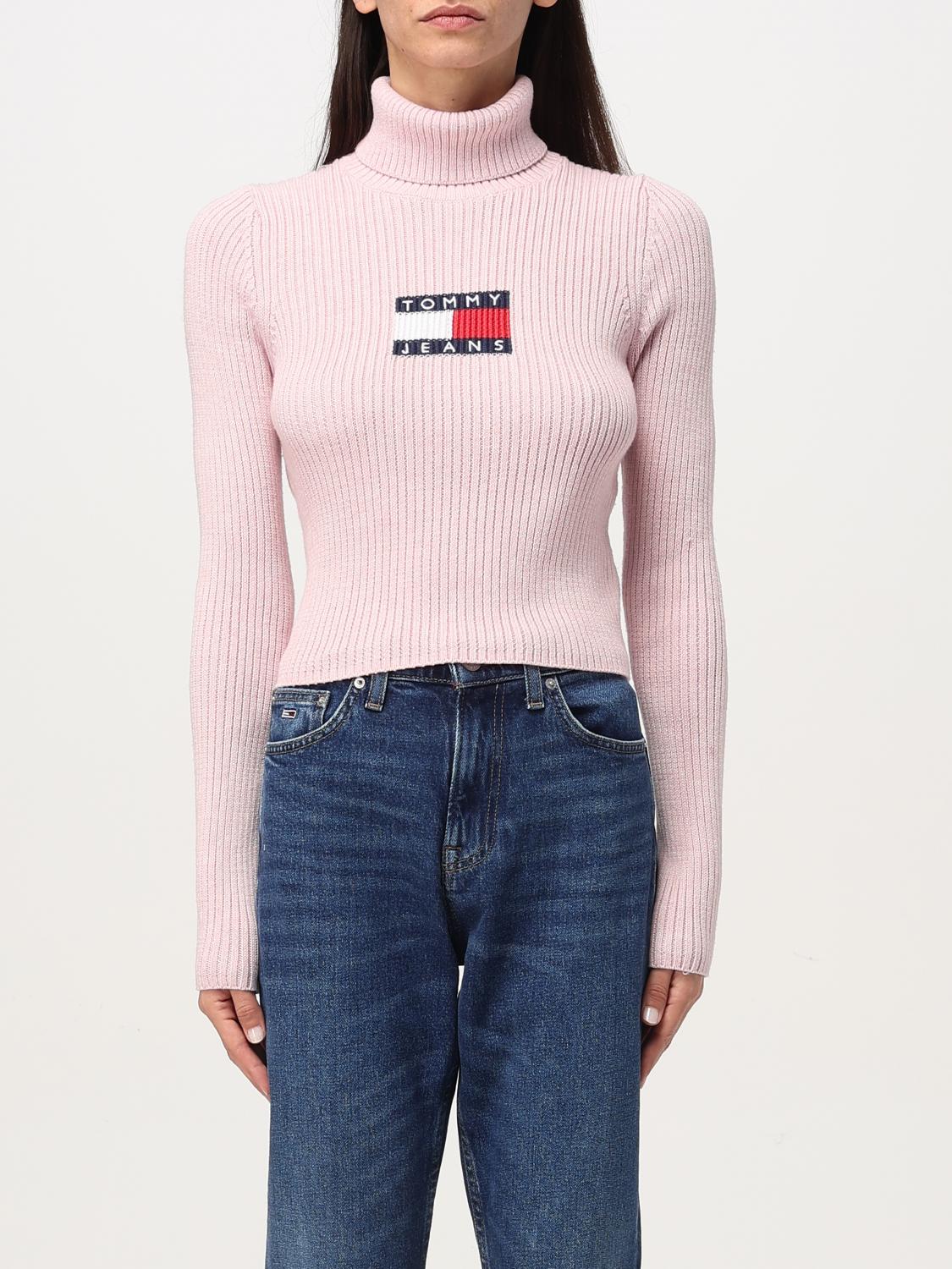 TOMMY JEANS MAGLIA: Maglia a dolcevita Tommy Jeans, Rosa - Img 1