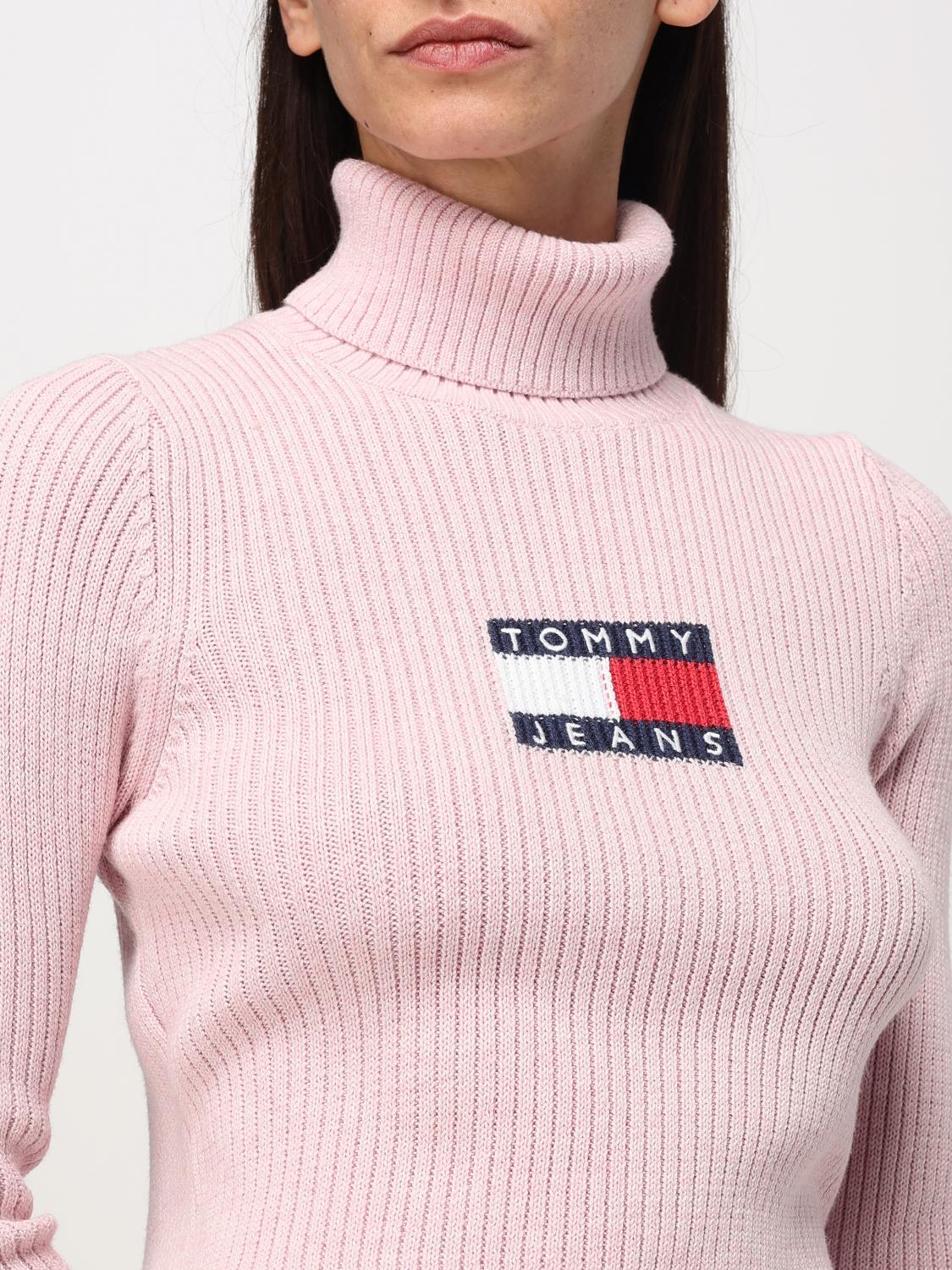 TOMMY JEANS MAGLIA: Maglia a dolcevita Tommy Jeans, Rosa - Img 3