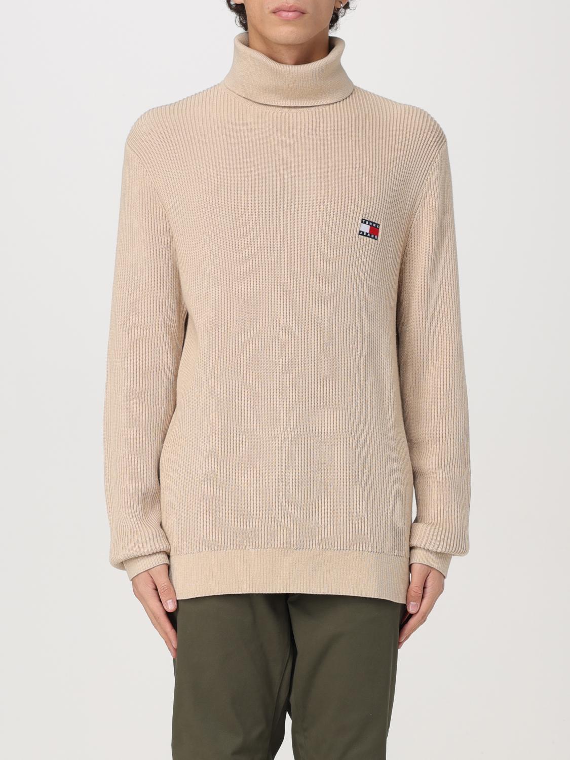 TOMMY JEANS PULL: Pull homme Tommy Jeans, Beige - Img 1