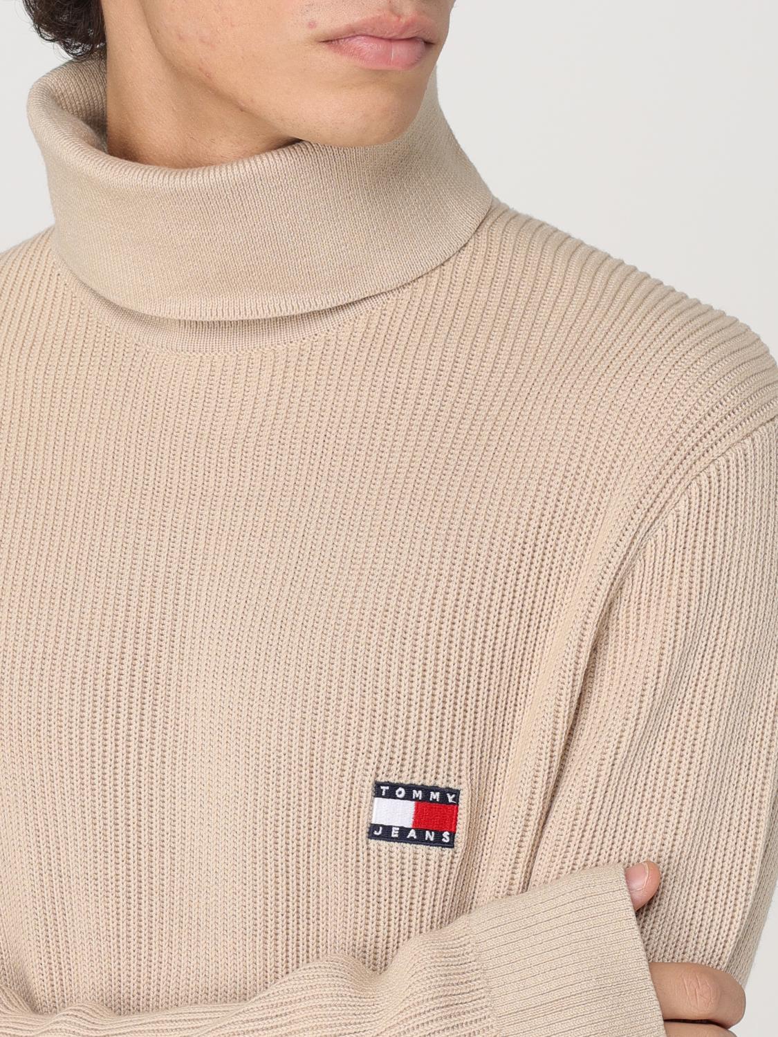 TOMMY JEANS PULL: Pull homme Tommy Jeans, Beige - Img 3