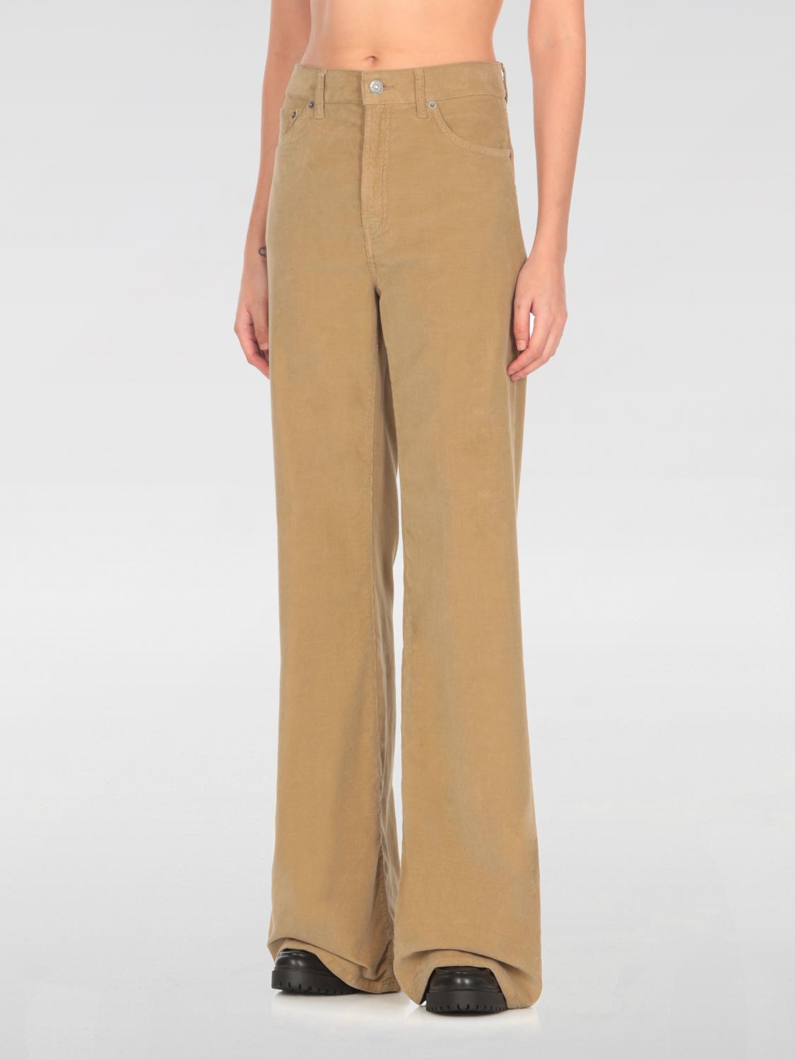 DONDUP PANTS: Pants woman Dondup, Beige - Img 1