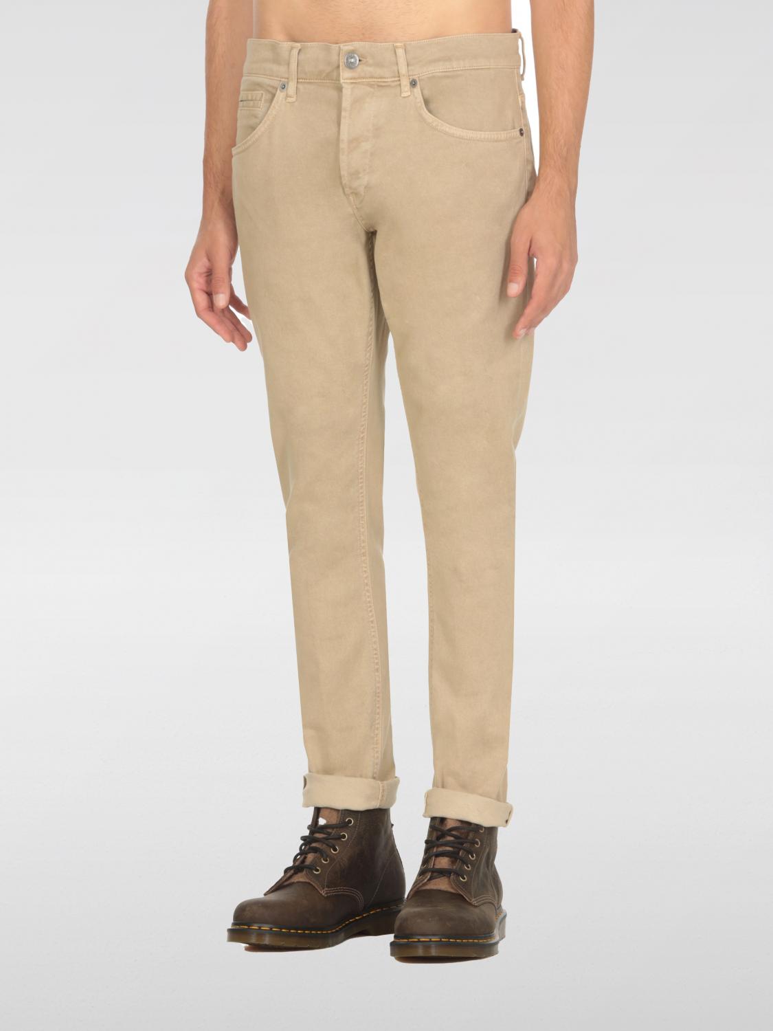 DONDUP JEANS: Jeans Dondup in cotone , Beige - Img 1