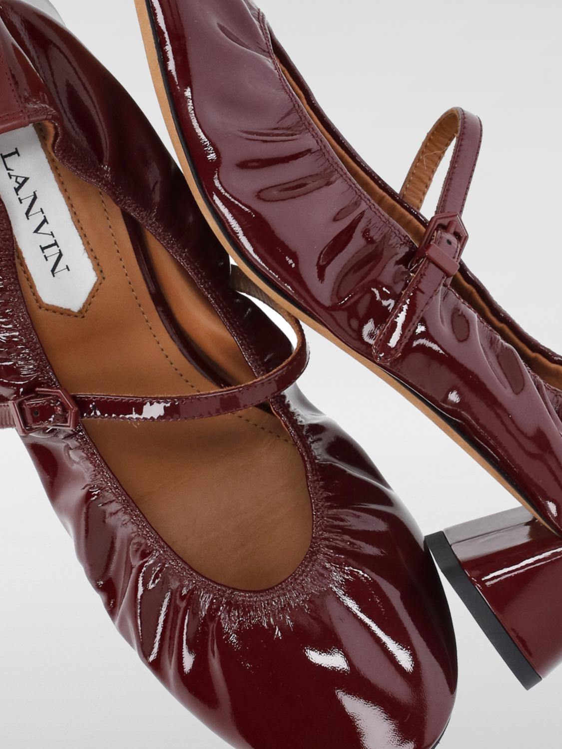 LANVIN HIGH HEEL SHOES: Shoes woman Lanvin, Burgundy - Img 4