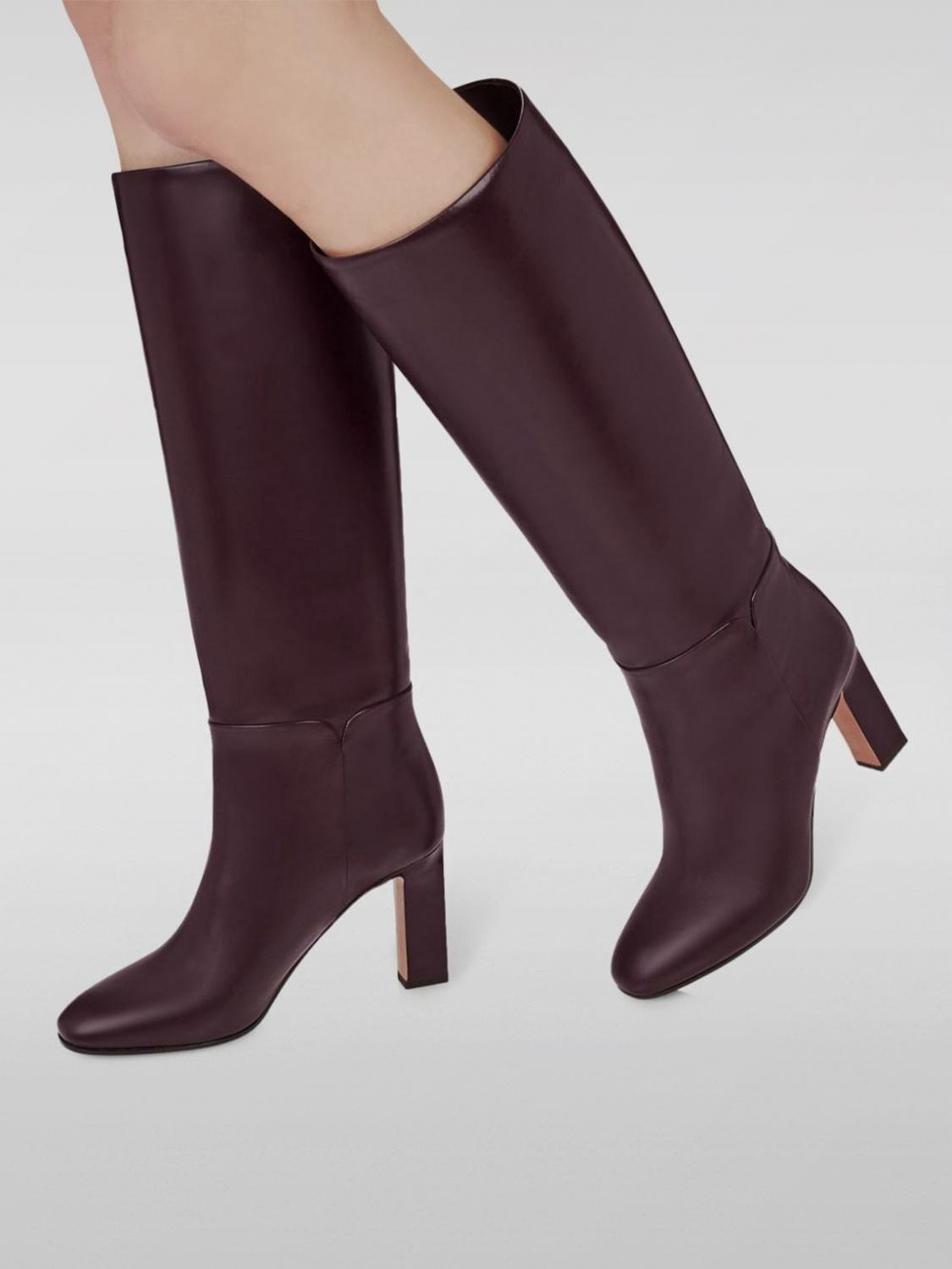 AQUAZZURA STIVALI: Stivale Sellier Aquazzura in pelle , Viola - Img 2