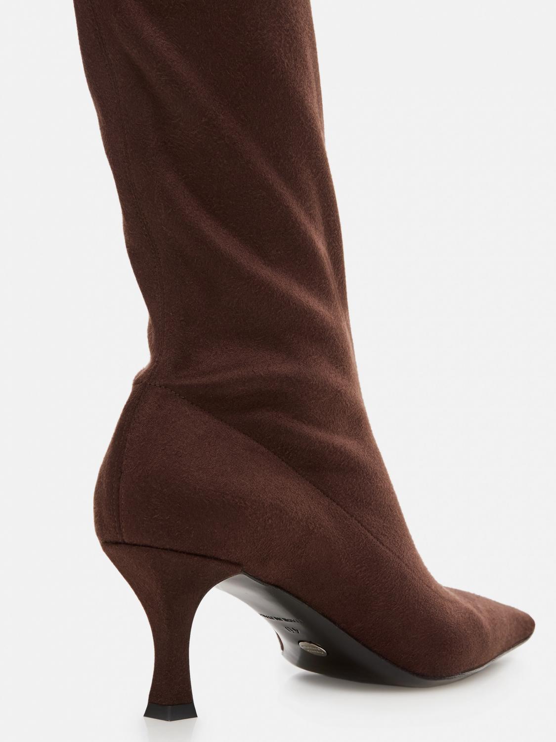 PROENZA SCHOULER BOOTS: Flat ankle boots woman Proenza Schouler, Brown - Img 4