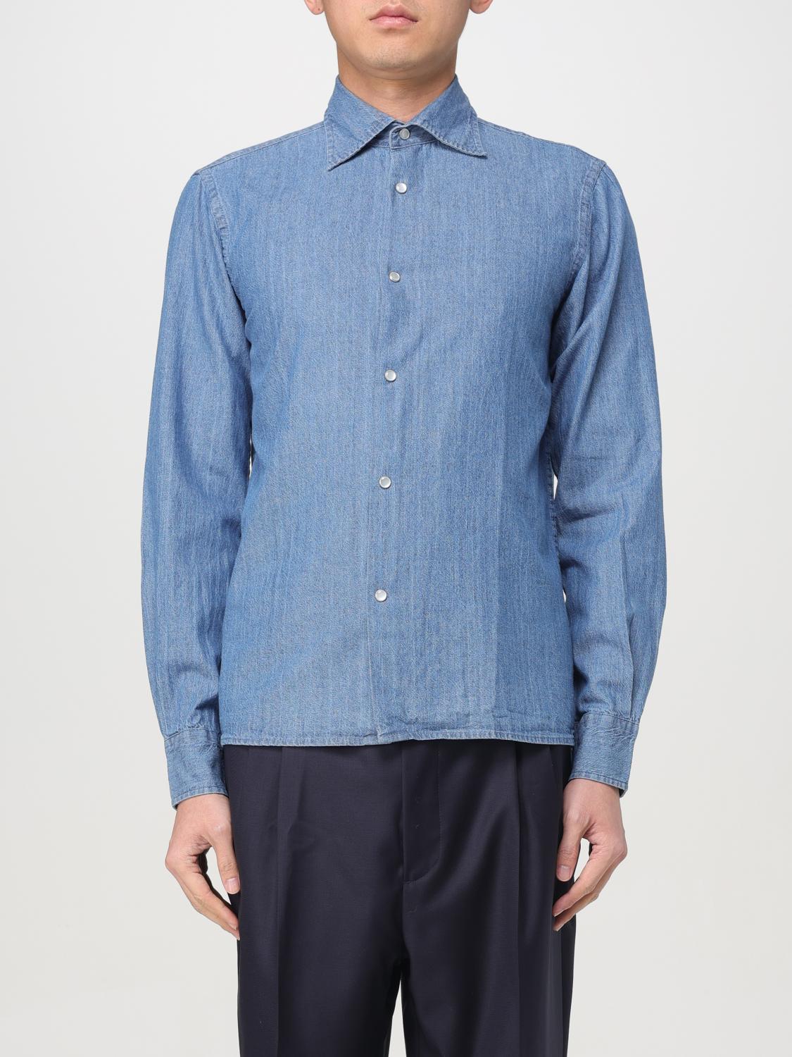 ASPESI SHIRT: Shirt men Aspesi, Denim - Img 1