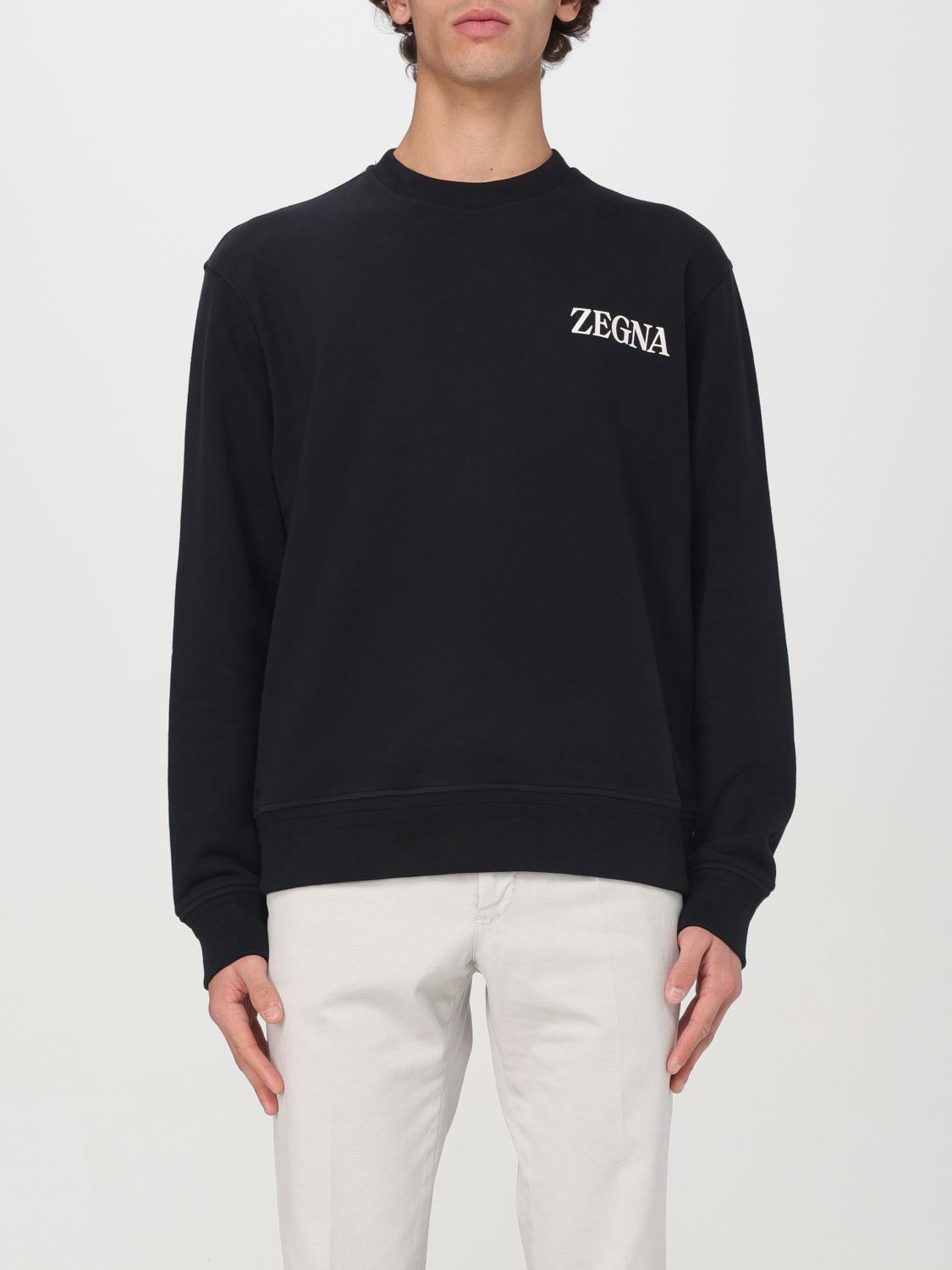 ZEGNA SWEATSHIRT: Sweatshirt herren Zegna, Schwarz - Img 1