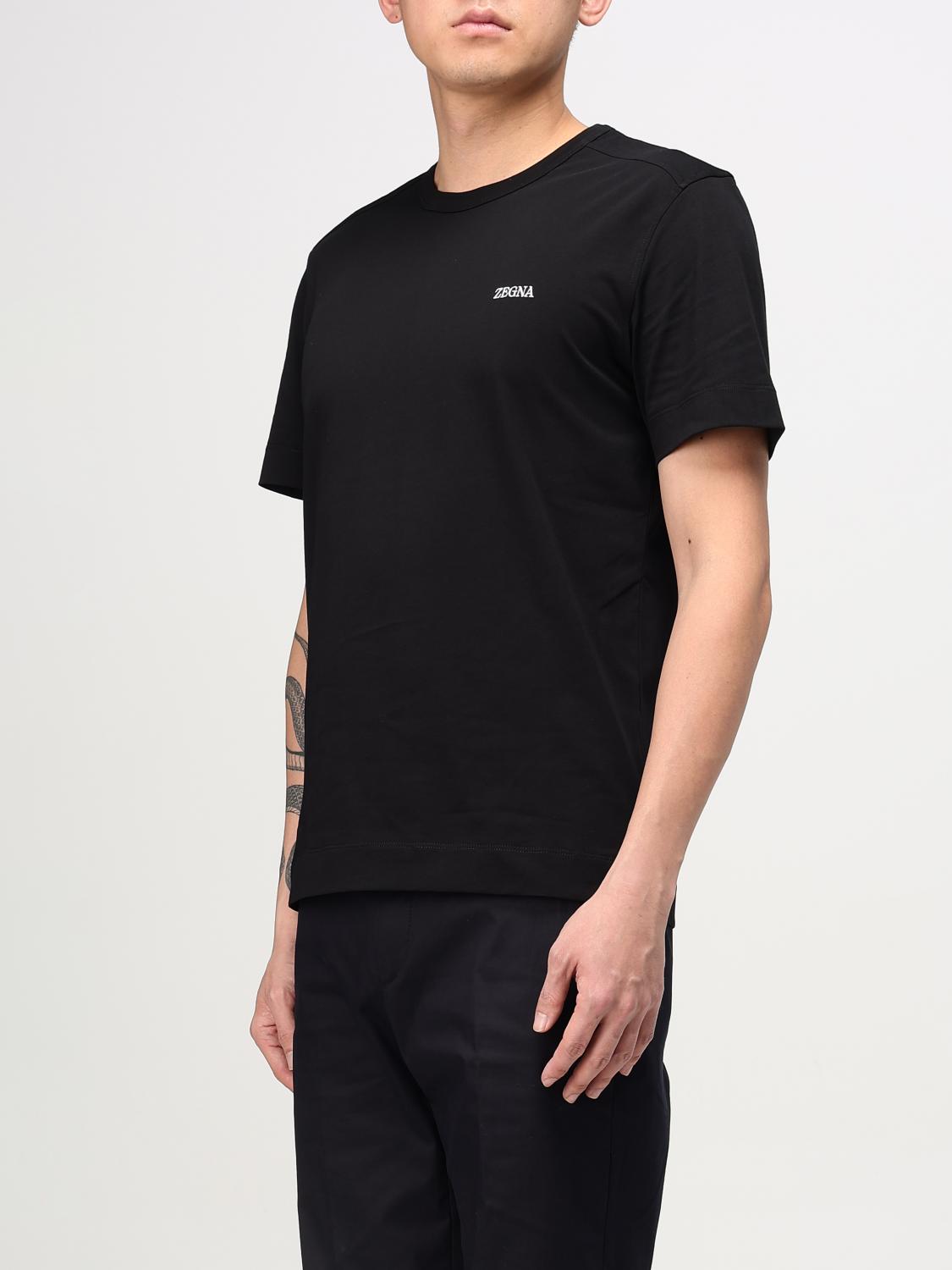 ZEGNA T-SHIRT: T-shirt men Zegna, Black - Img 3