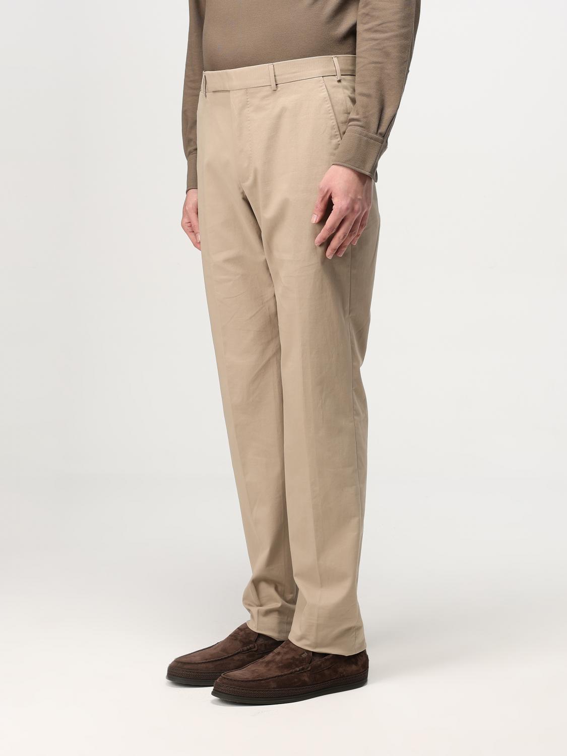 ZEGNA PANTALONE: Pantalone classico Zegna, Beige - Img 4