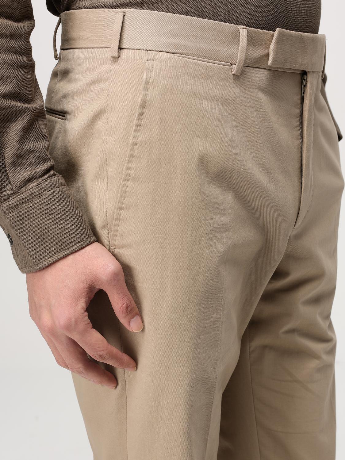 ZEGNA PANTALONE: Pantalone classico Zegna, Beige - Img 5