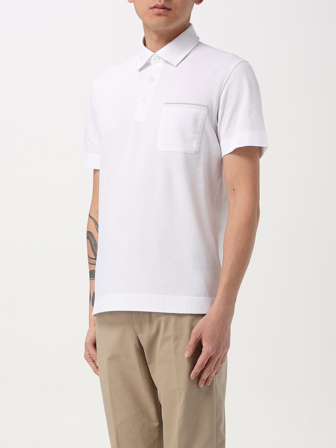 ZEGNA POLO SHIRT: Polo shirt men Zegna, White - Img 3