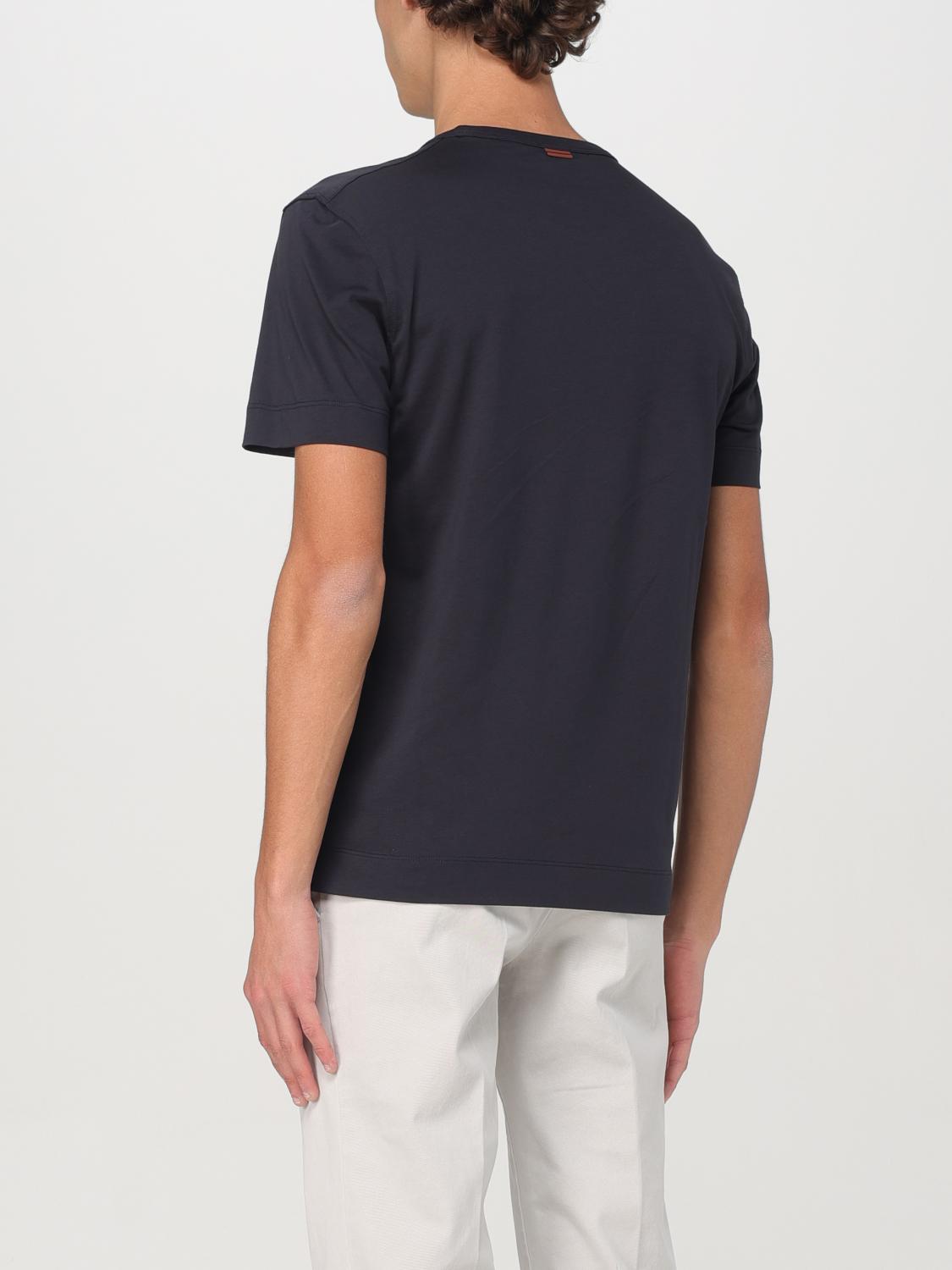 ZEGNA T-SHIRT: T-shirt men Zegna, Blue - Img 2