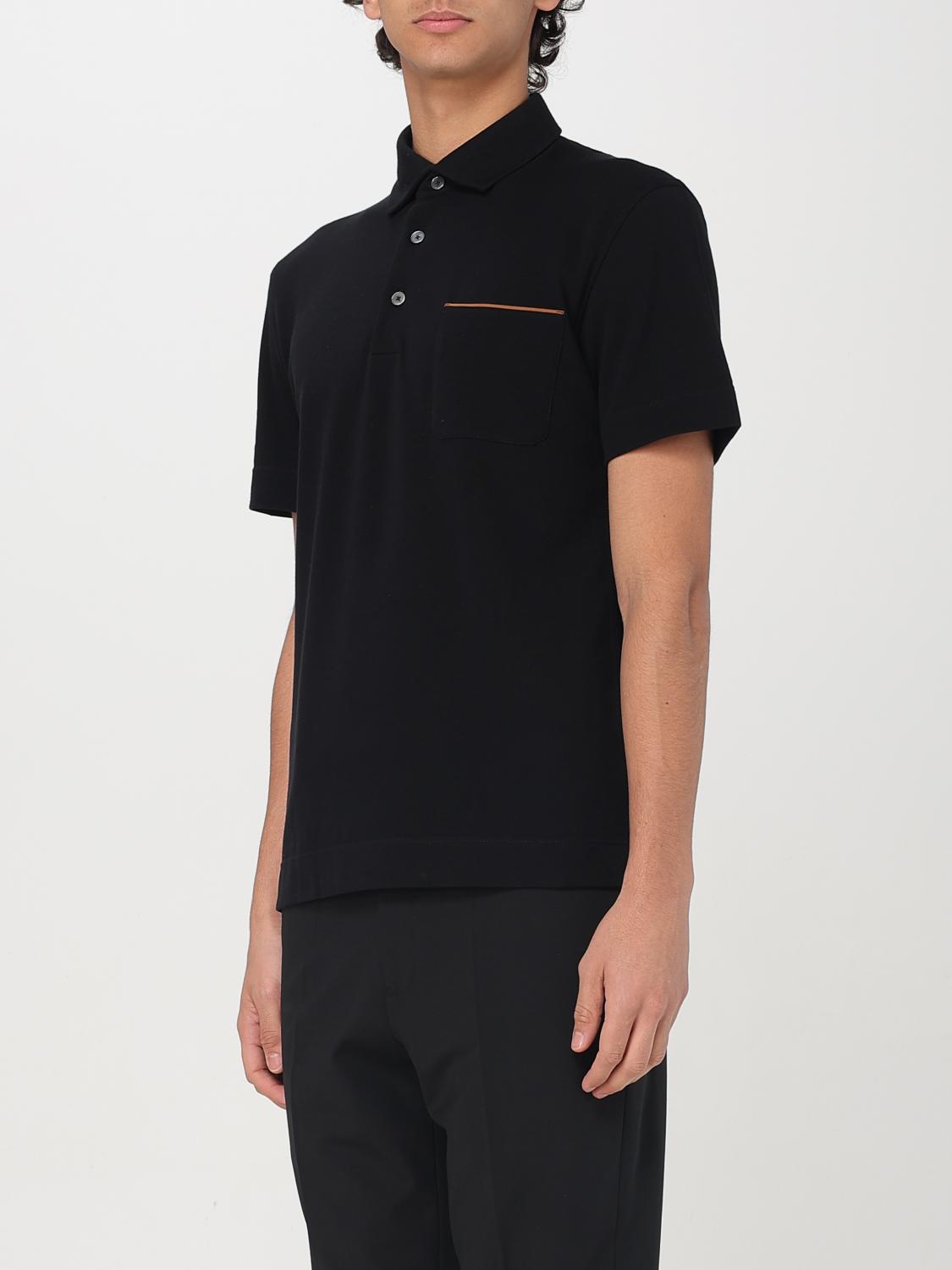 ZEGNA POLO SHIRT: Polo shirt men Zegna, Black - Img 3