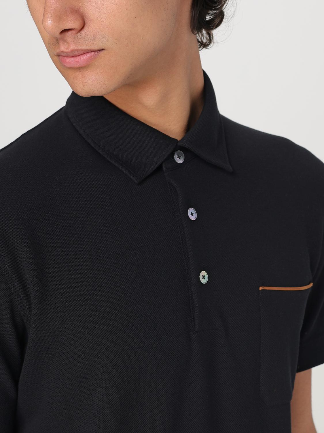 ZEGNA POLO SHIRT: Polo shirt men Zegna, Black - Img 4