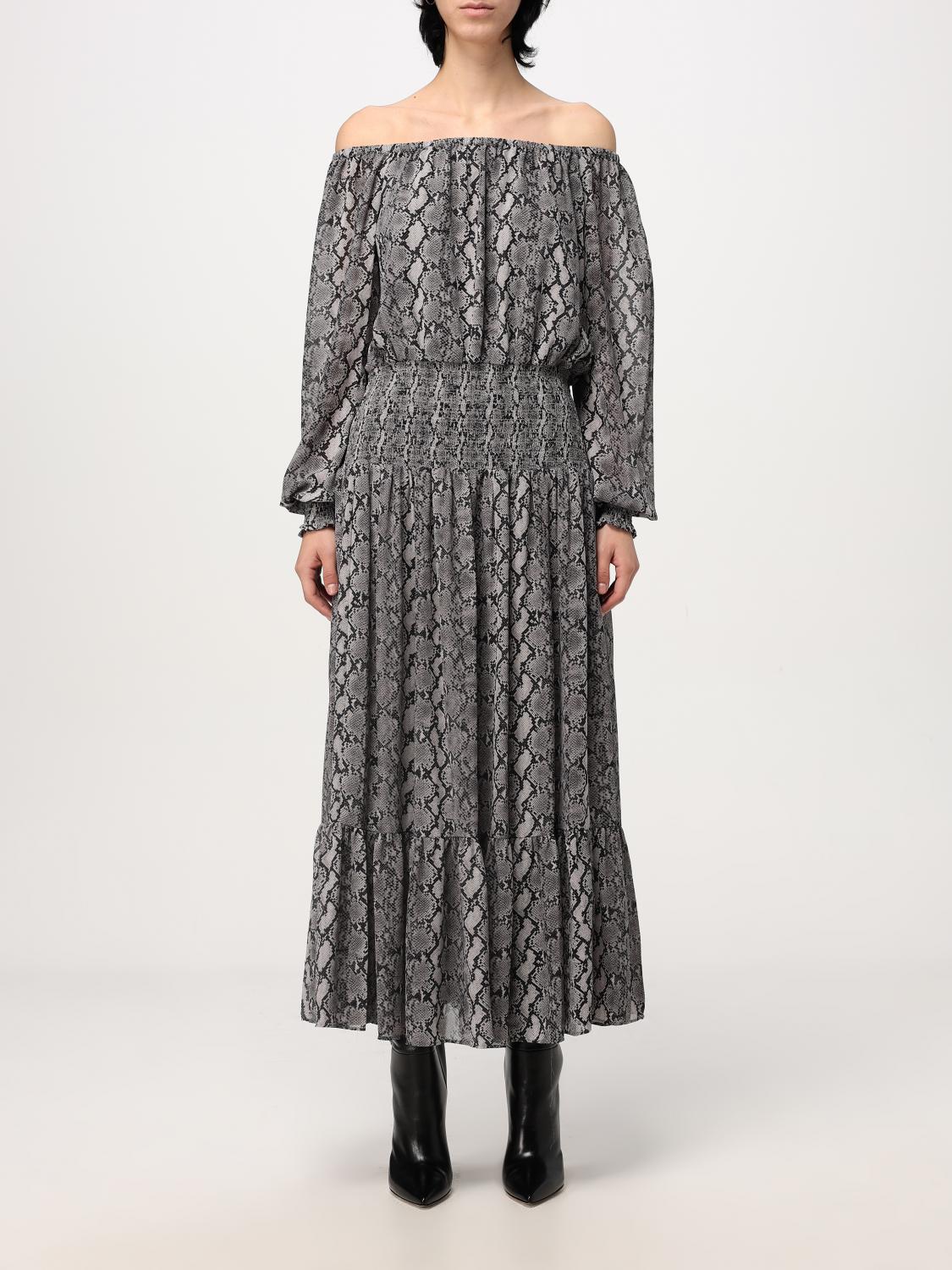 ワンピース Michael Kors Woman Dress Black MF482JCF4N 001 Michael Kors Outlet: Dress woman - Black | Michael Kors
