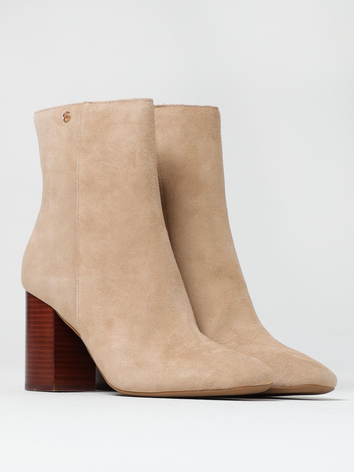 MICHAEL MICHAEL KORS FLAT ANKLE BOOTS: Shoes woman Michael Kors, Camel - Img 2