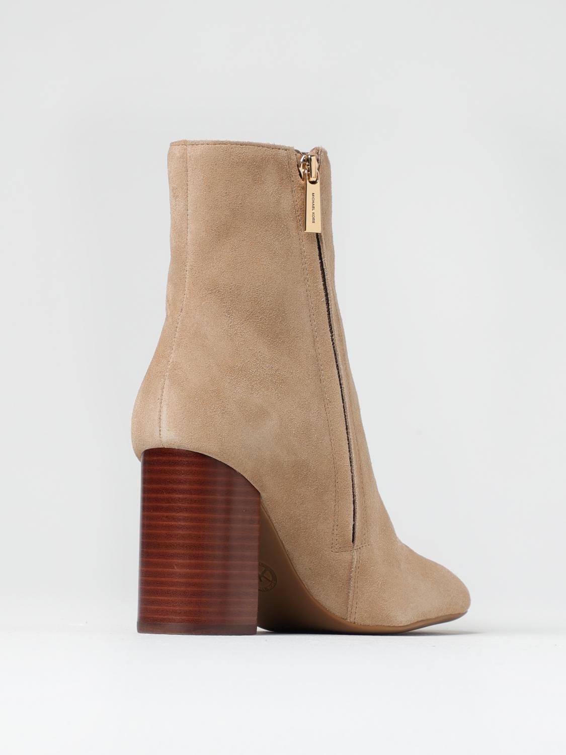 MICHAEL MICHAEL KORS FLAT ANKLE BOOTS: Shoes woman Michael Kors, Camel - Img 3