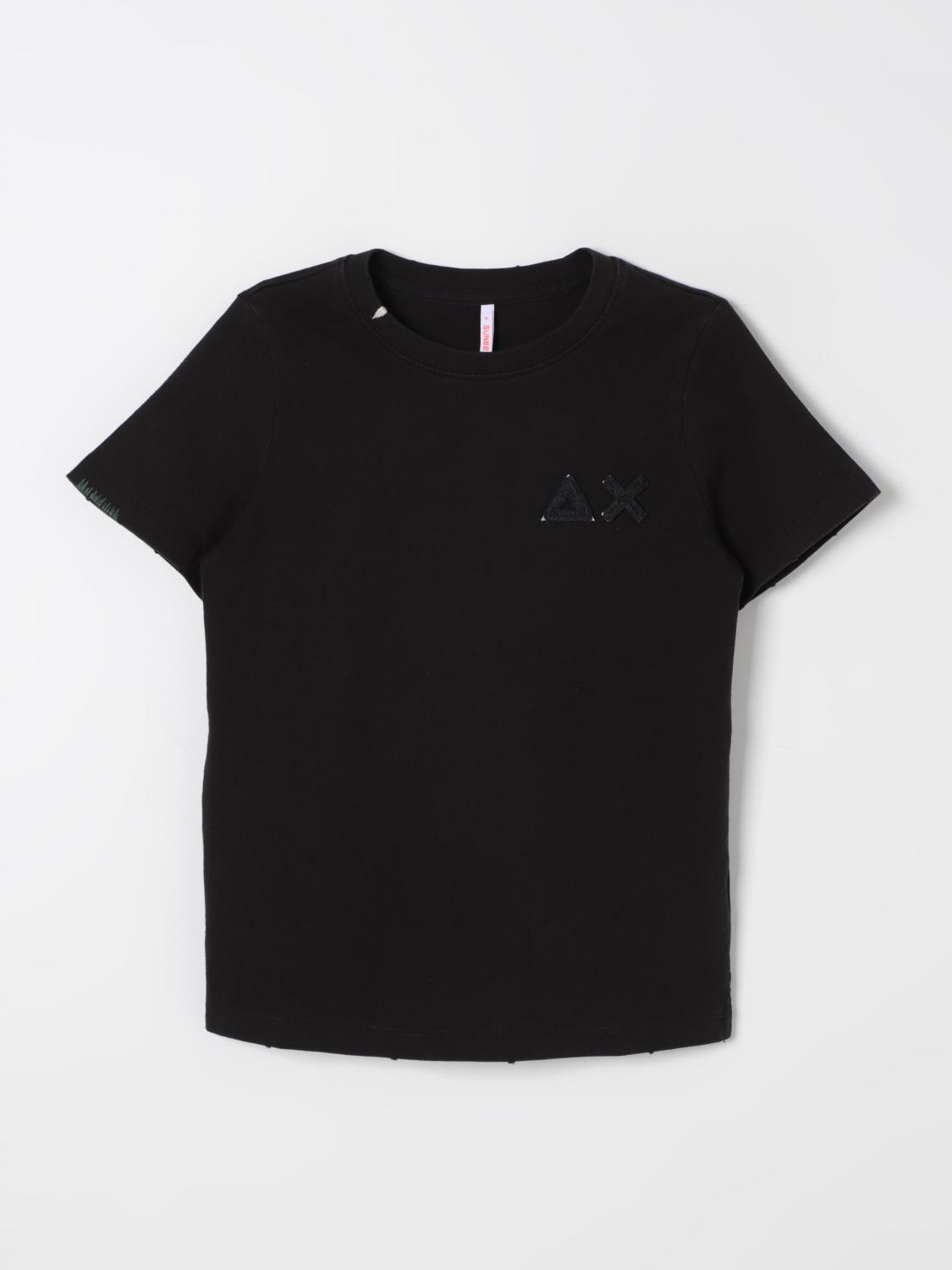 SUN 68 T-SHIRT: Polo shirt kids SUN68, Black - Img 1