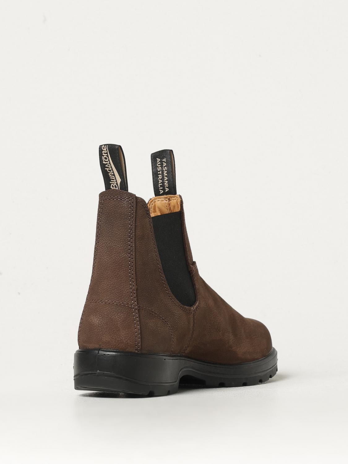 BLUNDSTONE STIVALETTI: Stivaletto 1606 Blundstone in nabuk , Marrone - Img 3