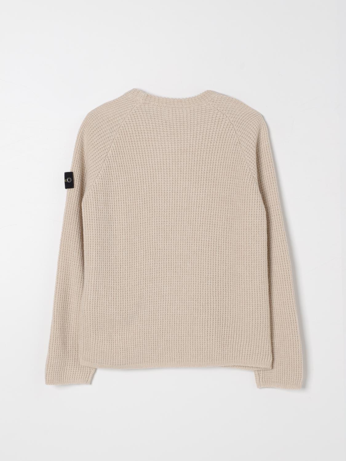 STONE ISLAND JUNIOR SWEATER: Sweater kids Stone Island Junior, Beige - Img 2