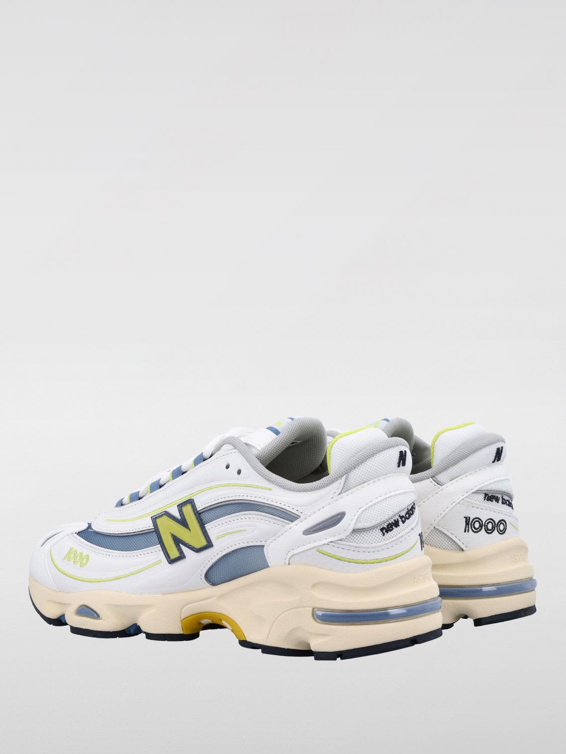 NEW BALANCE SNEAKERS: Sneakers 1000 New Balance in pelle e mesh , Bianco - Img 3