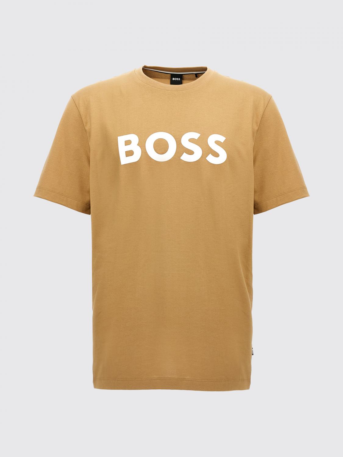 BOSS T-SHIRT: T-shirt men Boss, Beige - Img 1