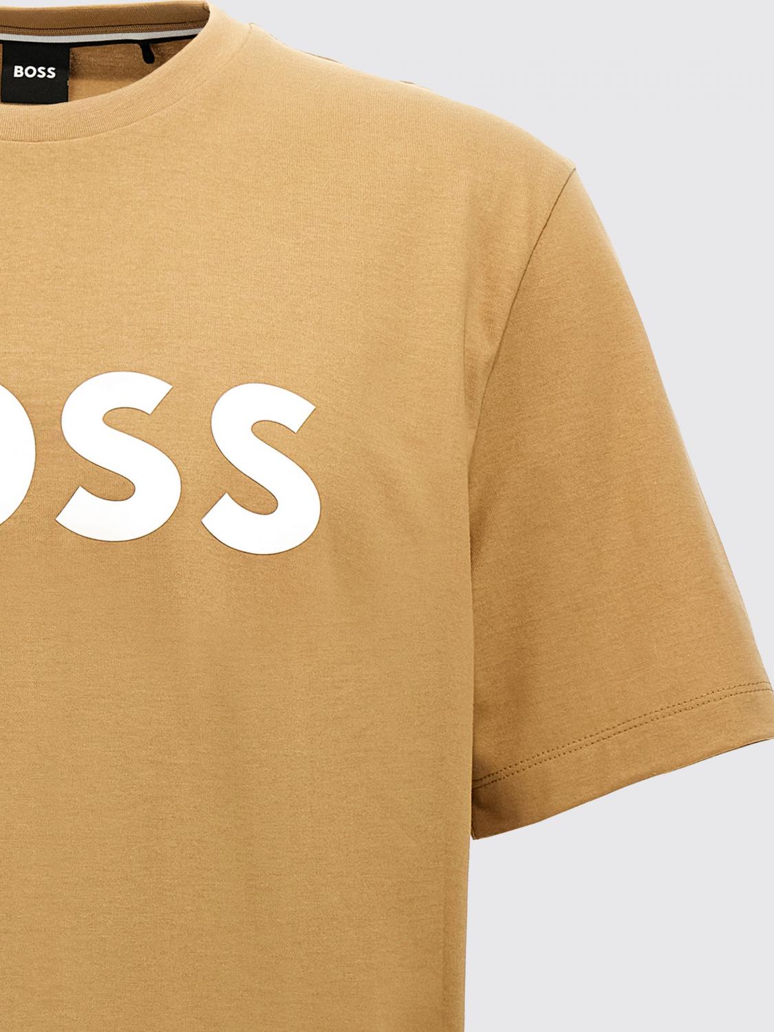 BOSS T-SHIRT: T-shirt men Boss, Beige - Img 3