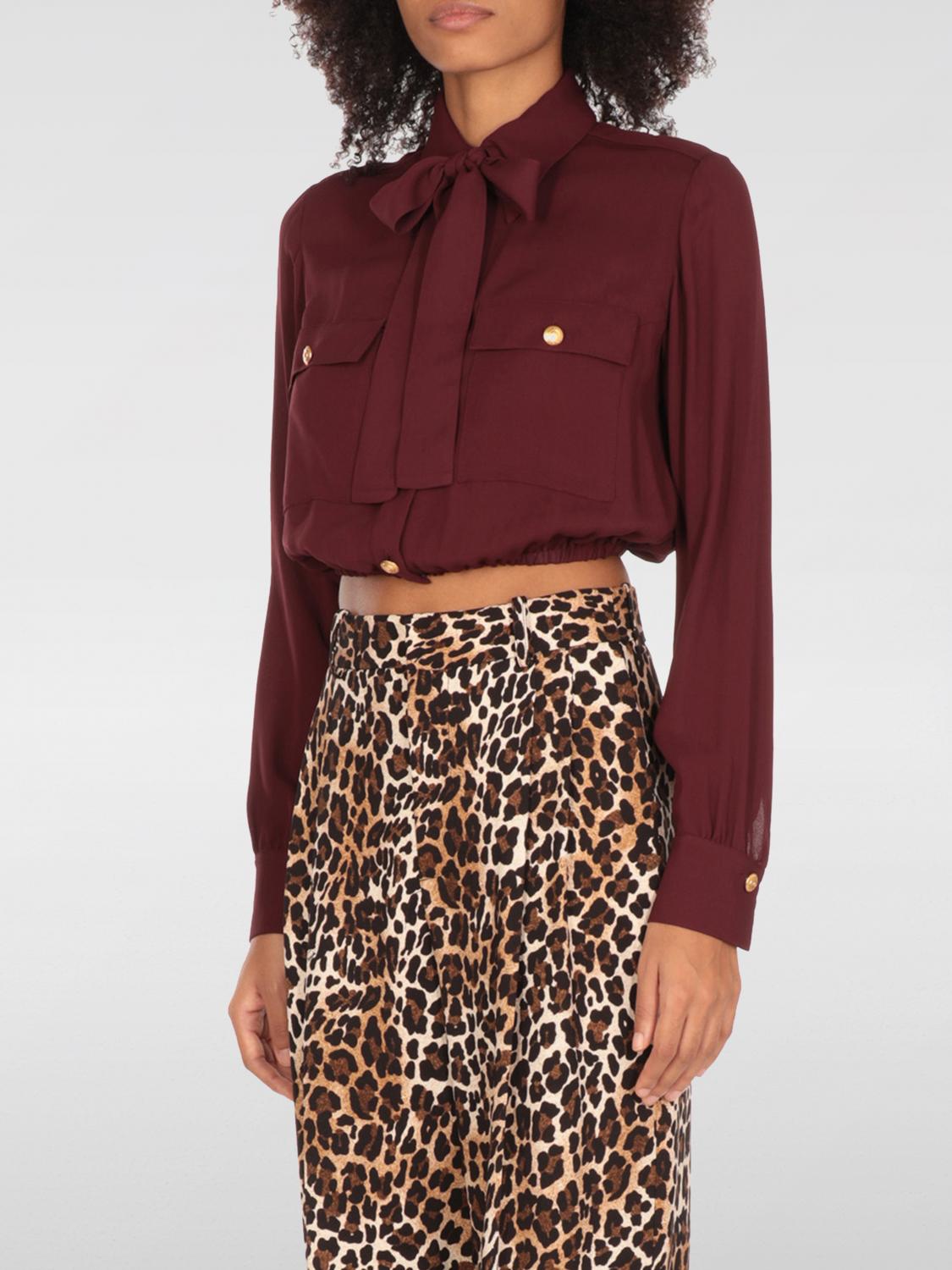 ELISABETTA FRANCHI SHIRT: Shirt woman Elisabetta Franchi, Burgundy - Img 1