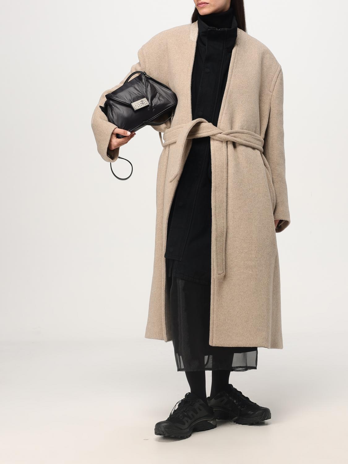 MM6 MAISON MARGIELA COAT: Coat woman Mm6 Maison Margiela, Beige - Img 2