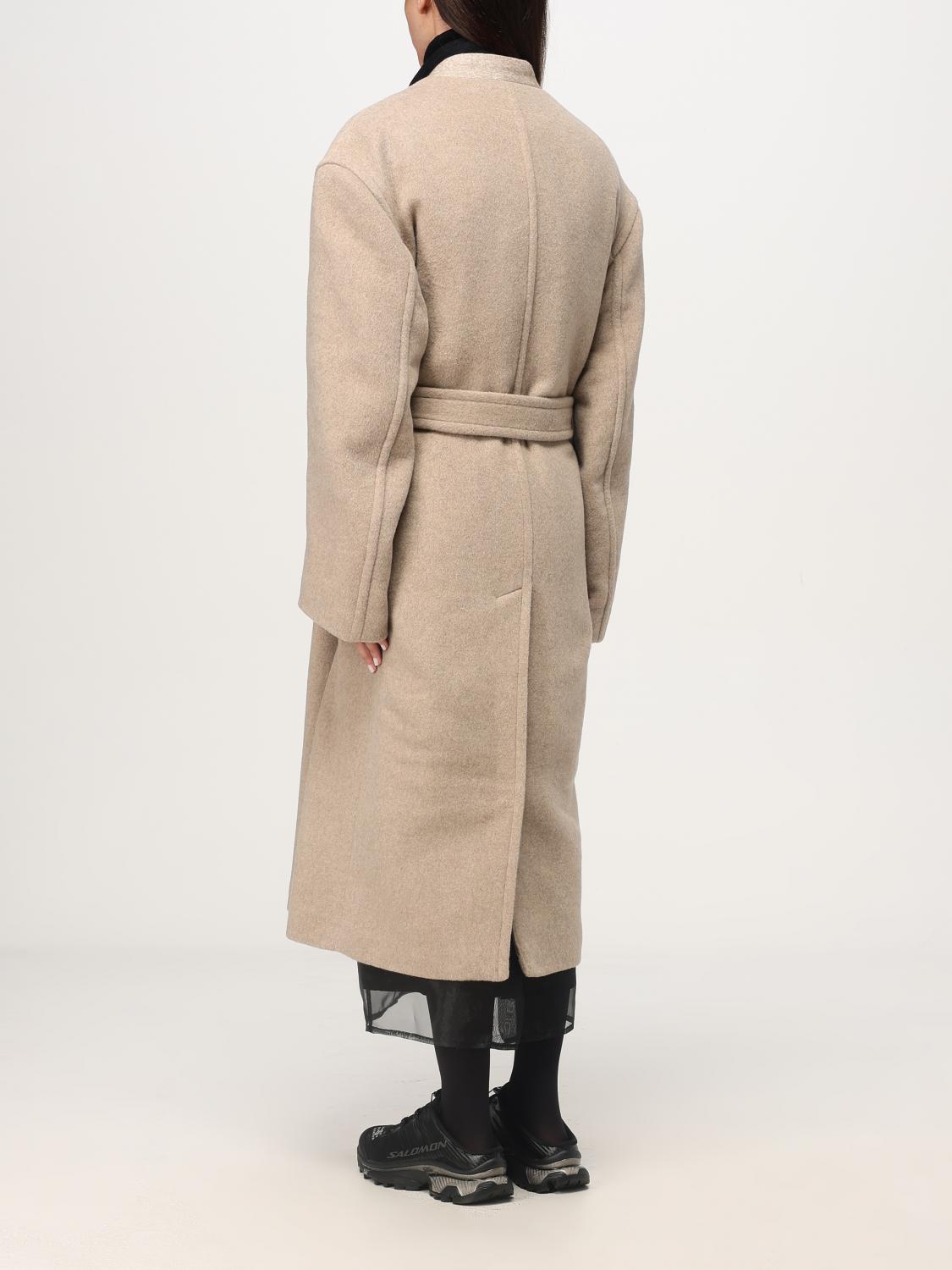 MM6 MAISON MARGIELA COAT: Coat woman Mm6 Maison Margiela, Beige - Img 3