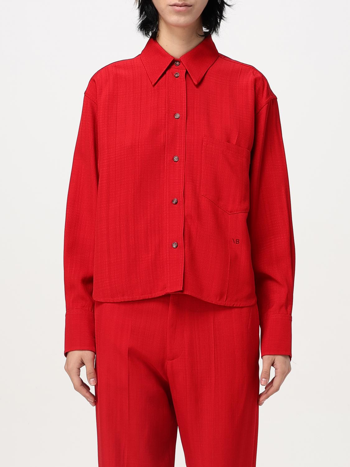 VICTORIA VICTORIA BECKHAM CAMISA: Camisa mujer Victoria Victoria Beckham, Rojo - Img 1