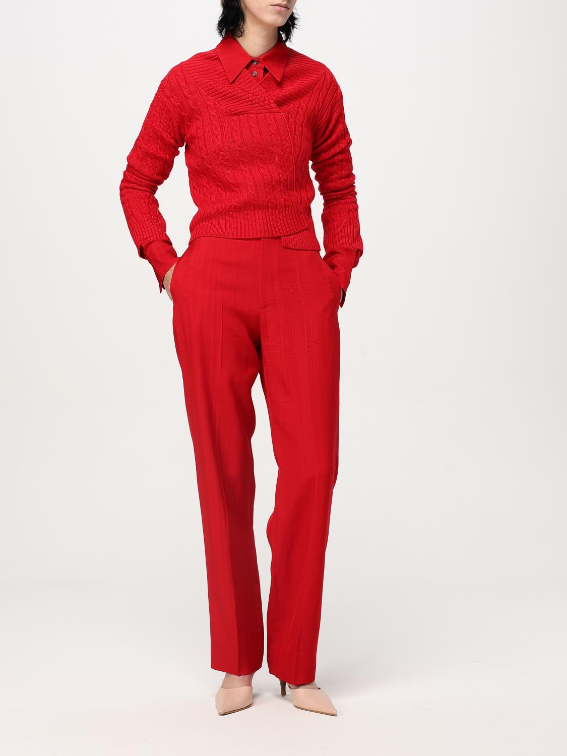 VICTORIA VICTORIA BECKHAM CAMISA: Camisa mujer Victoria Victoria Beckham, Rojo - Img 2