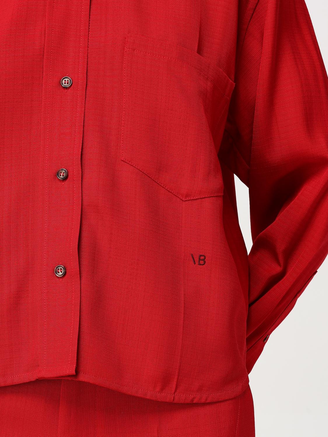 VICTORIA VICTORIA BECKHAM CAMISA: Camisa mujer Victoria Victoria Beckham, Rojo - Img 5