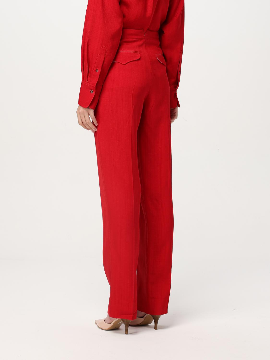 VICTORIA VICTORIA BECKHAM PANTS: Pants woman Victoria Victoria Beckham, Red - Img 3