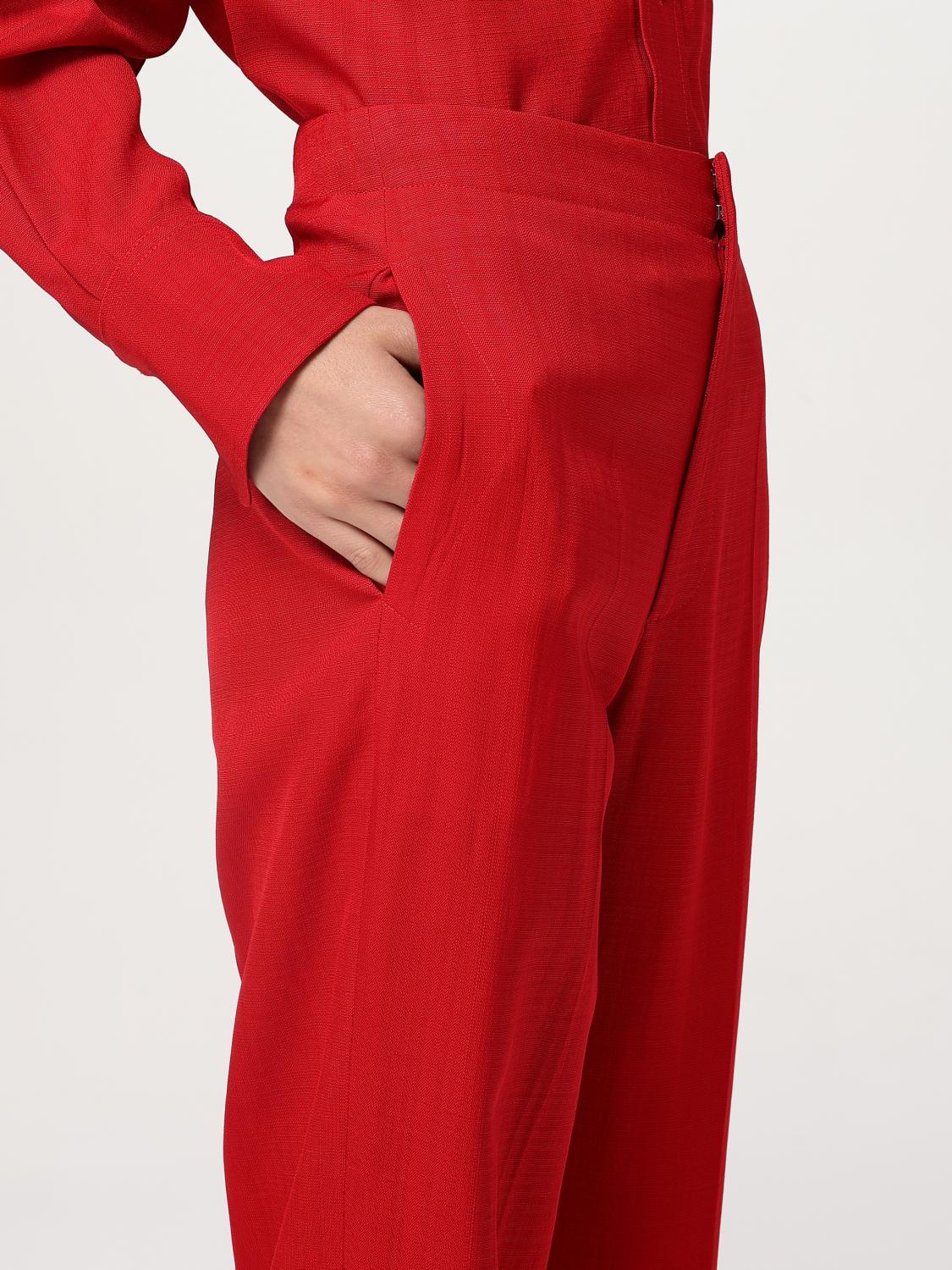 VICTORIA VICTORIA BECKHAM PANTS: Pants woman Victoria Victoria Beckham, Red - Img 5