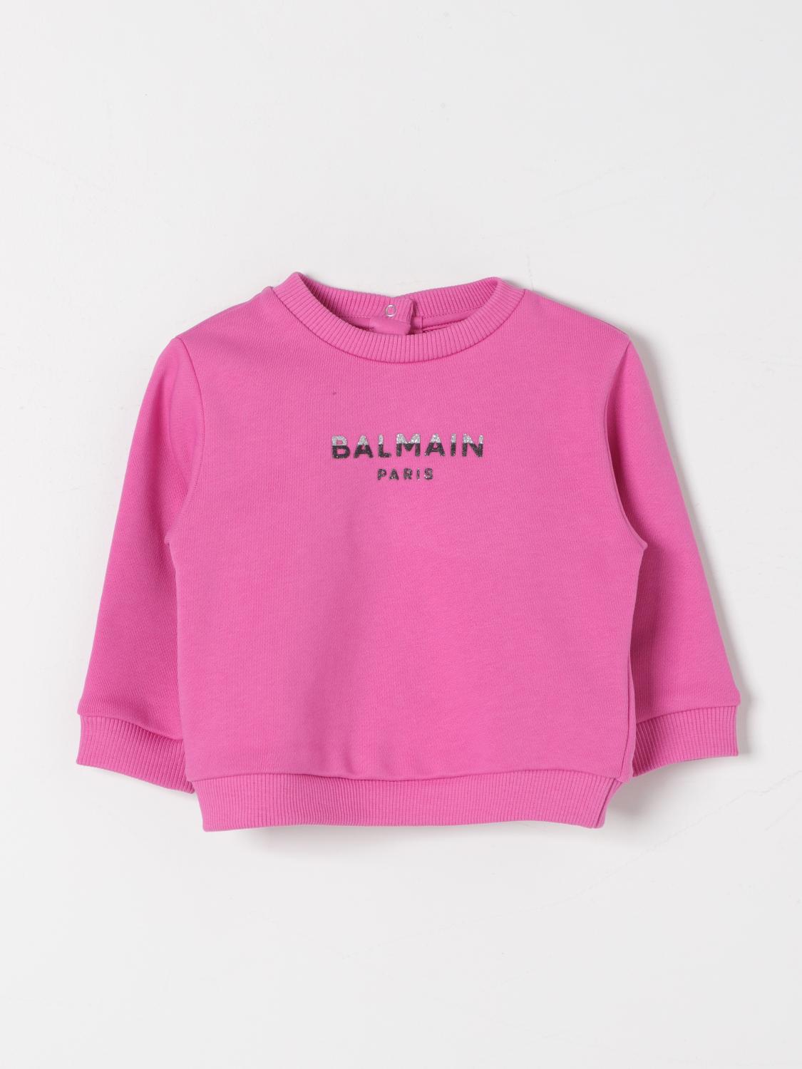 BALMAIN SWEATER: Sweater kids Balmain, Fuchsia - Img 1