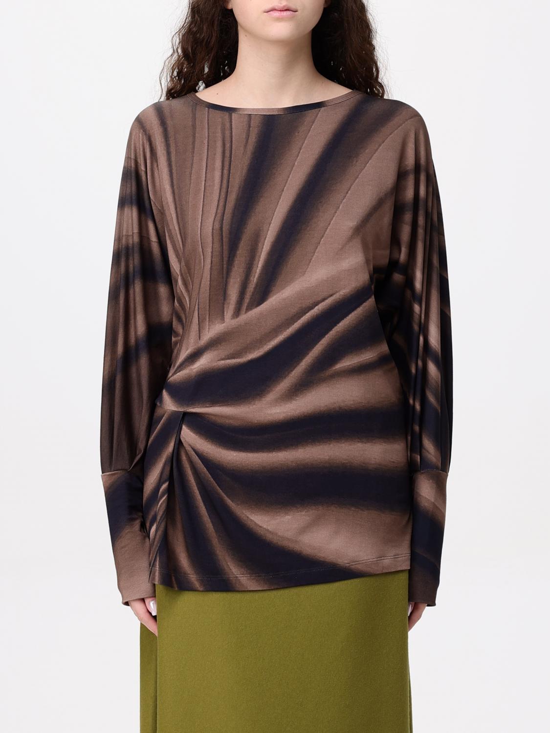 ALBERTA FERRETTI PULL: Pull femme Alberta Ferretti, Marron - Img 1