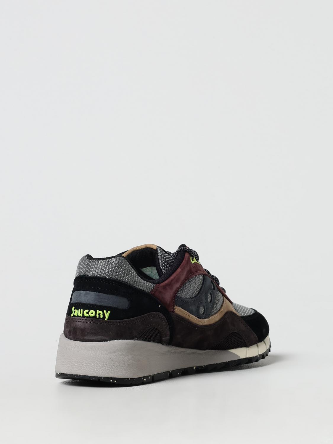 SAUCONY SNEAKERS: Sneakers 6000 Saucony in mesh e camoscio , Marrone - Img 3