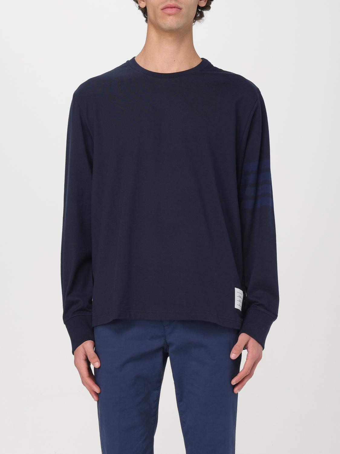 THOM BROWNE T-SHIRT: T-shirt men Thom Browne, Blue - Img 1