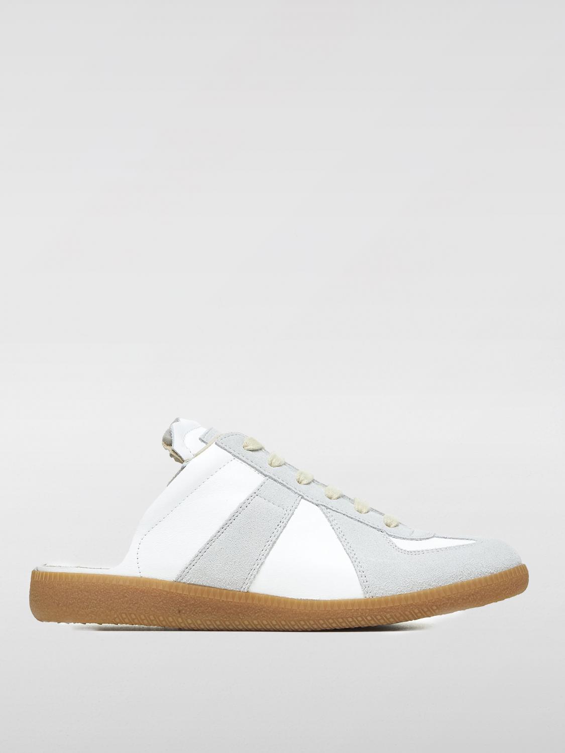 MAISON MARGIELA SNEAKERS: Sneakers Replica Sabot Maison Margiela in pelle, Bianco - Img 1