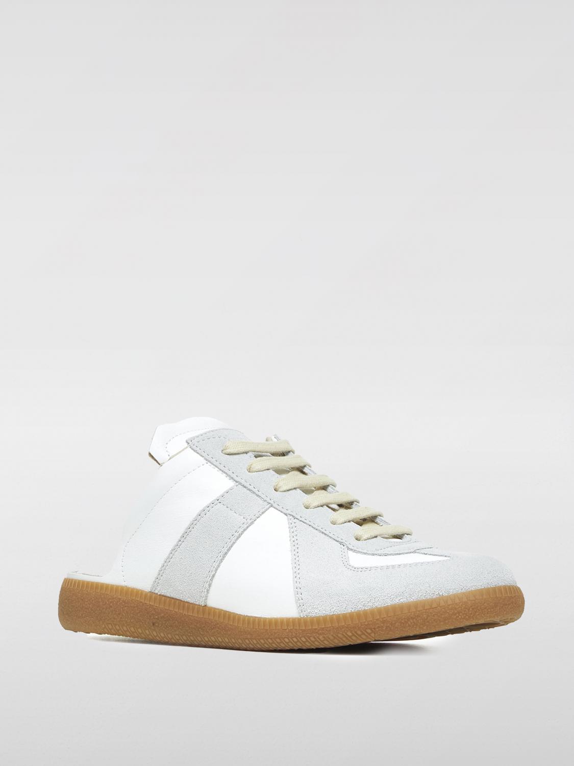 MAISON MARGIELA SNEAKERS: Sneakers Replica Sabot Maison Margiela in pelle, Bianco - Img 2