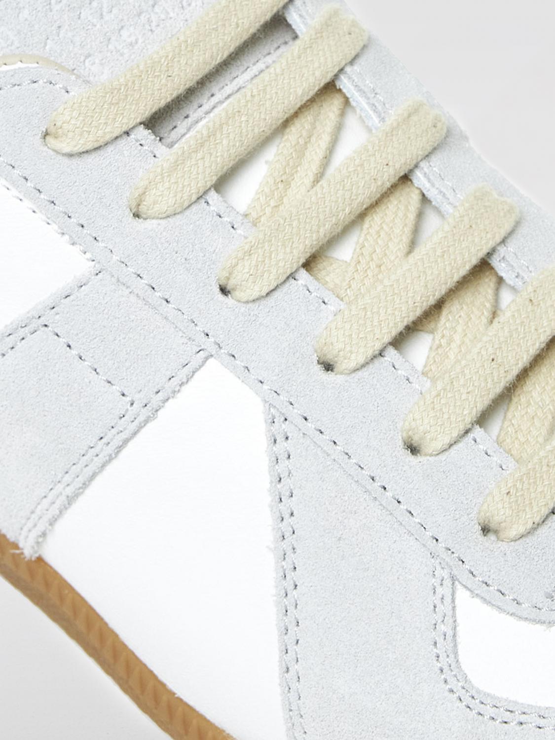 MAISON MARGIELA SNEAKERS: Sneakers Replica Sabot Maison Margiela in pelle, Bianco - Img 4