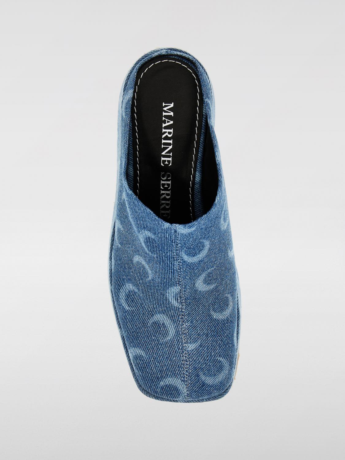 MARINE SERRE WEDGE SHOES: Shoes woman Marine Serre, Blue - Img 4