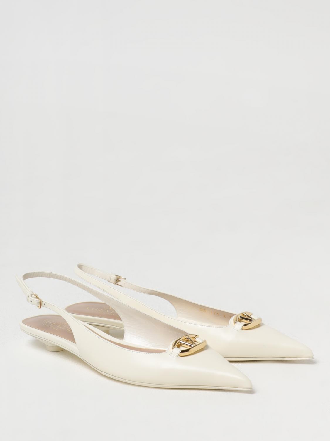VALENTINO＞＞レザー スリングバック フラットシューズ Valentino Garavaniアウトレット：シューズ レディース