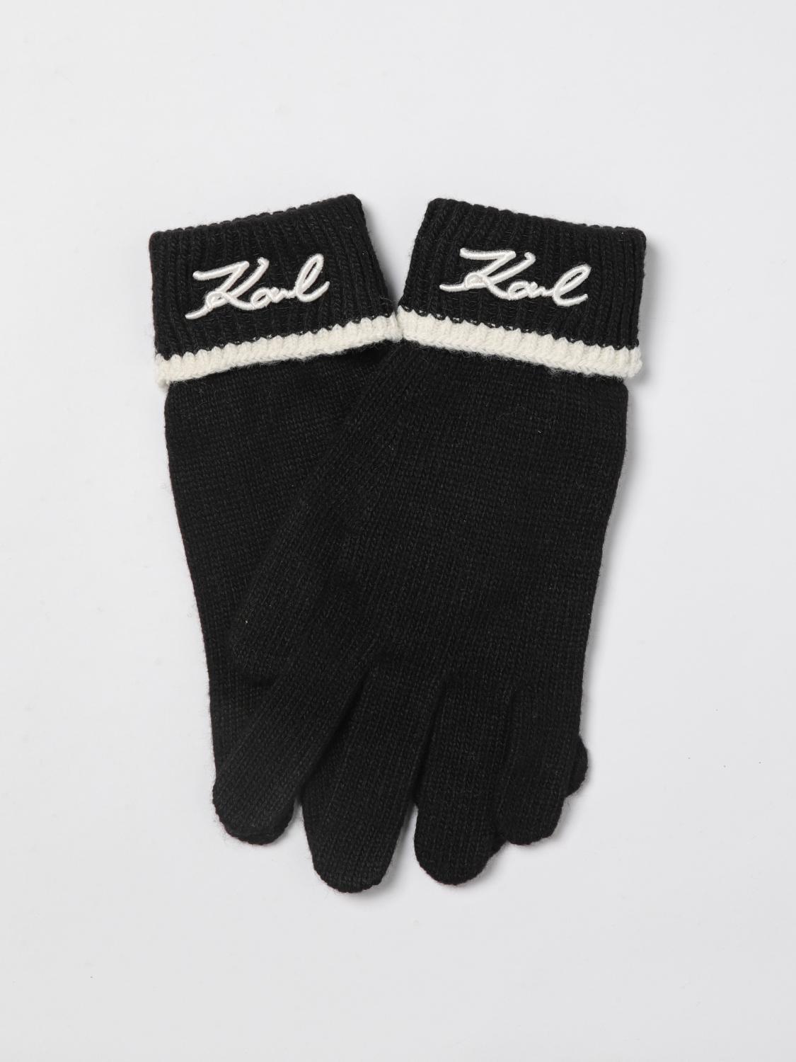 KARL LAGERFELD GLOVES: Gloves woman Karl Lagerfeld, Black - Img 1