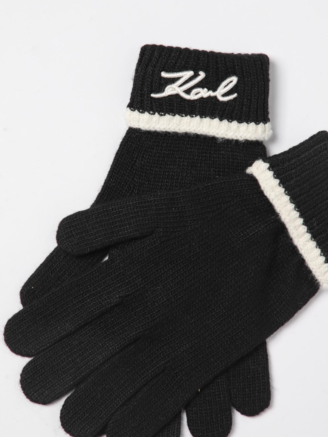 KARL LAGERFELD GLOVES: Gloves woman Karl Lagerfeld, Black - Img 2