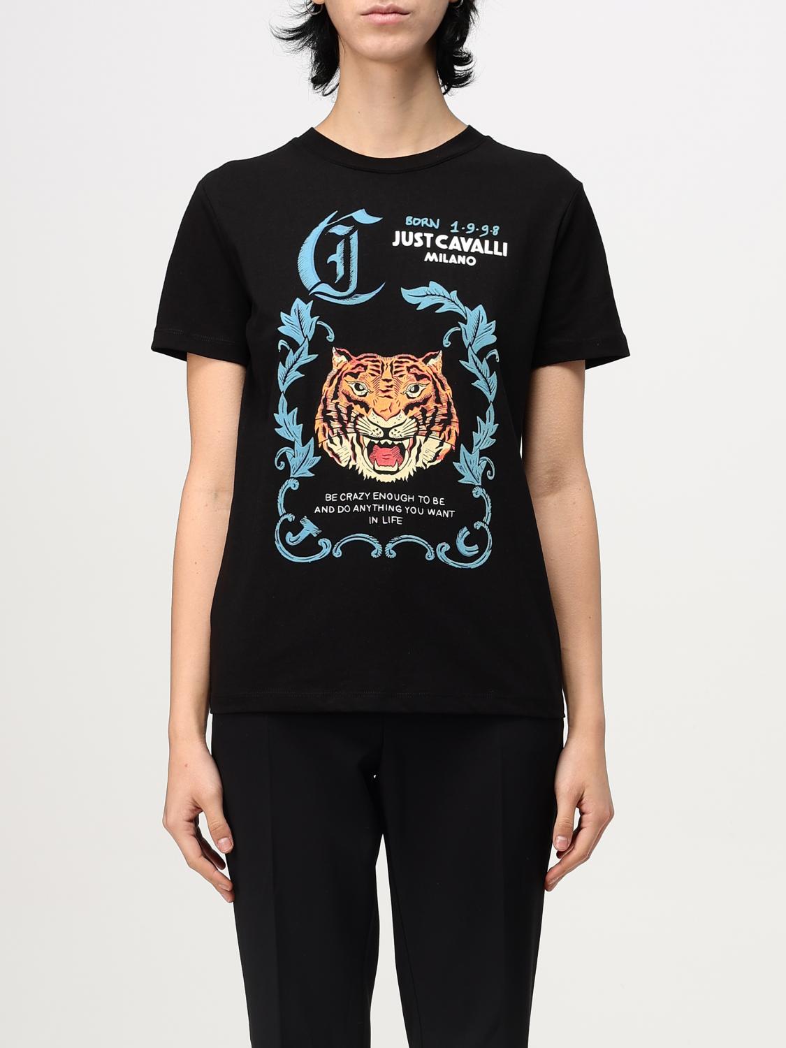 JUST CAVALLI T-SHIRT: T-shirt woman Just Cavalli, Black - Img 1