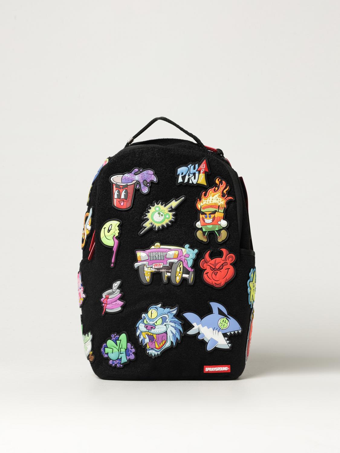 SPRAYGROUND ZAINO: Zaino DLX-Special Sprayground in velcro con patches , Fantasia - Img 1