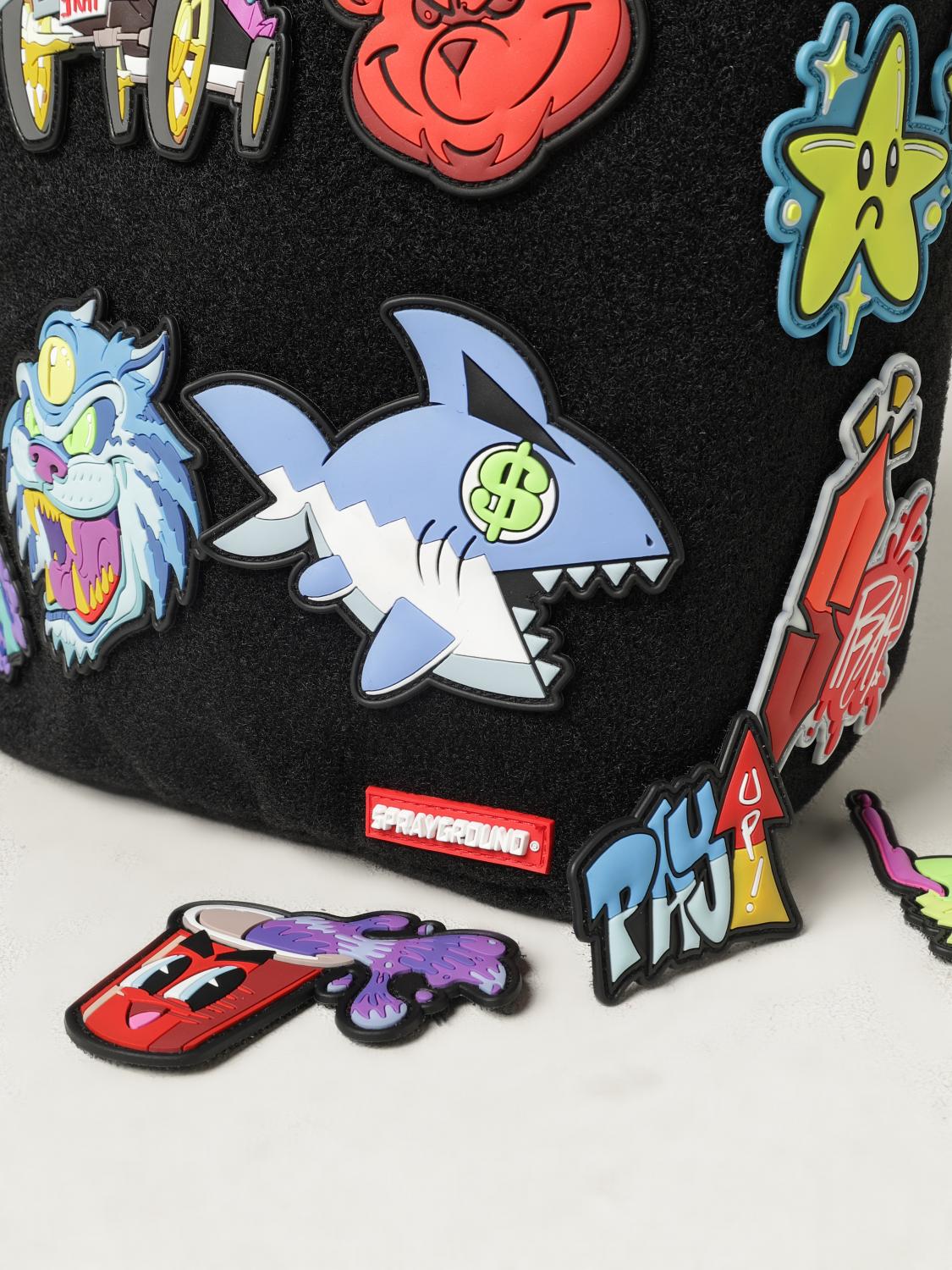 SPRAYGROUND ZAINO: Zaino DLX-Special Sprayground in velcro con patches , Fantasia - Img 3